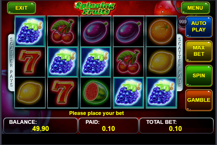 Spinning Fruits